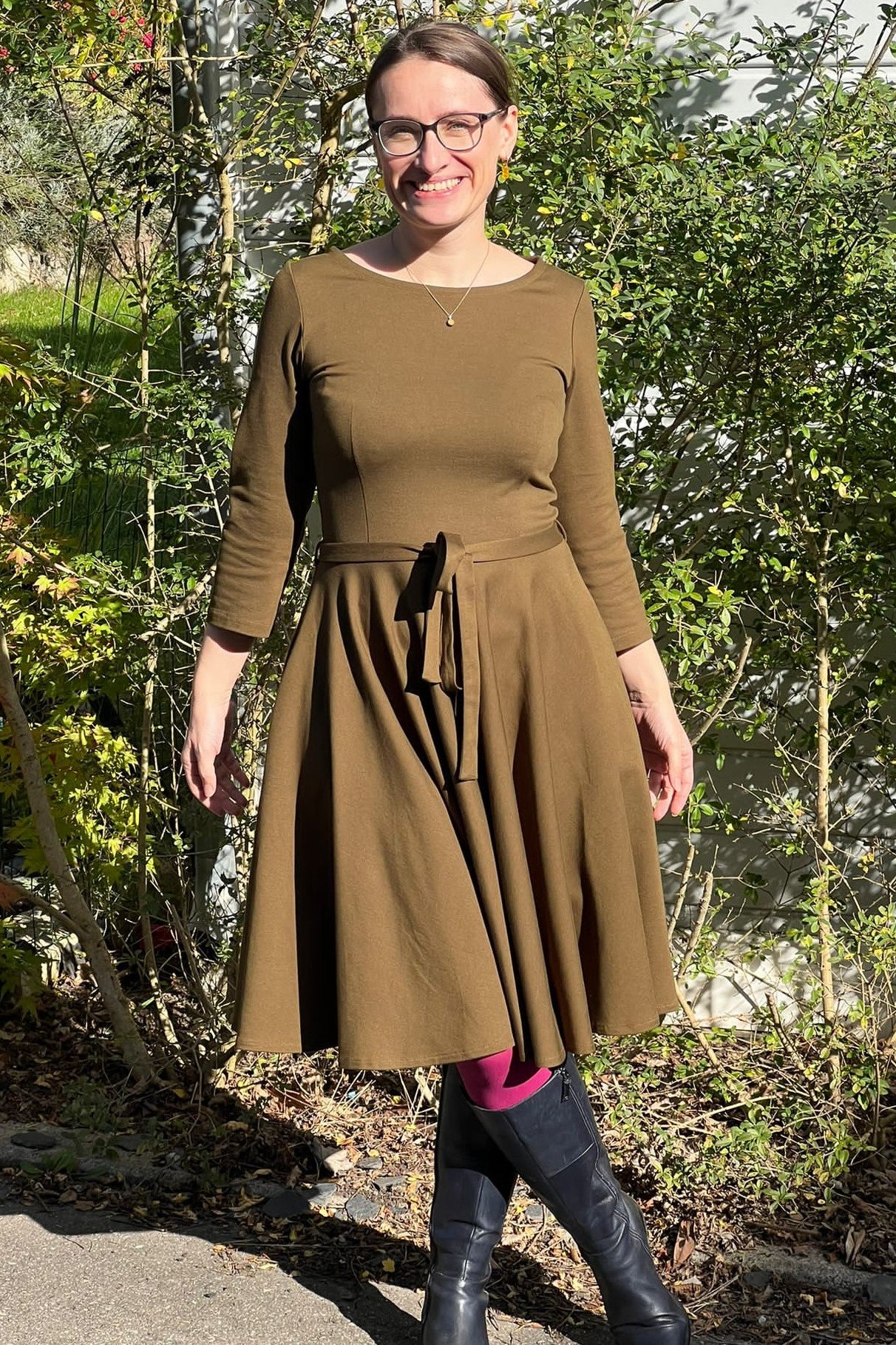 Ballerina Dress, Olive Punty