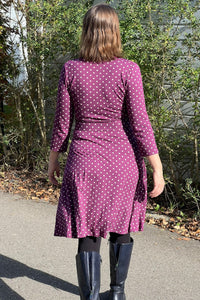 Kleid Celia, Dot Purple