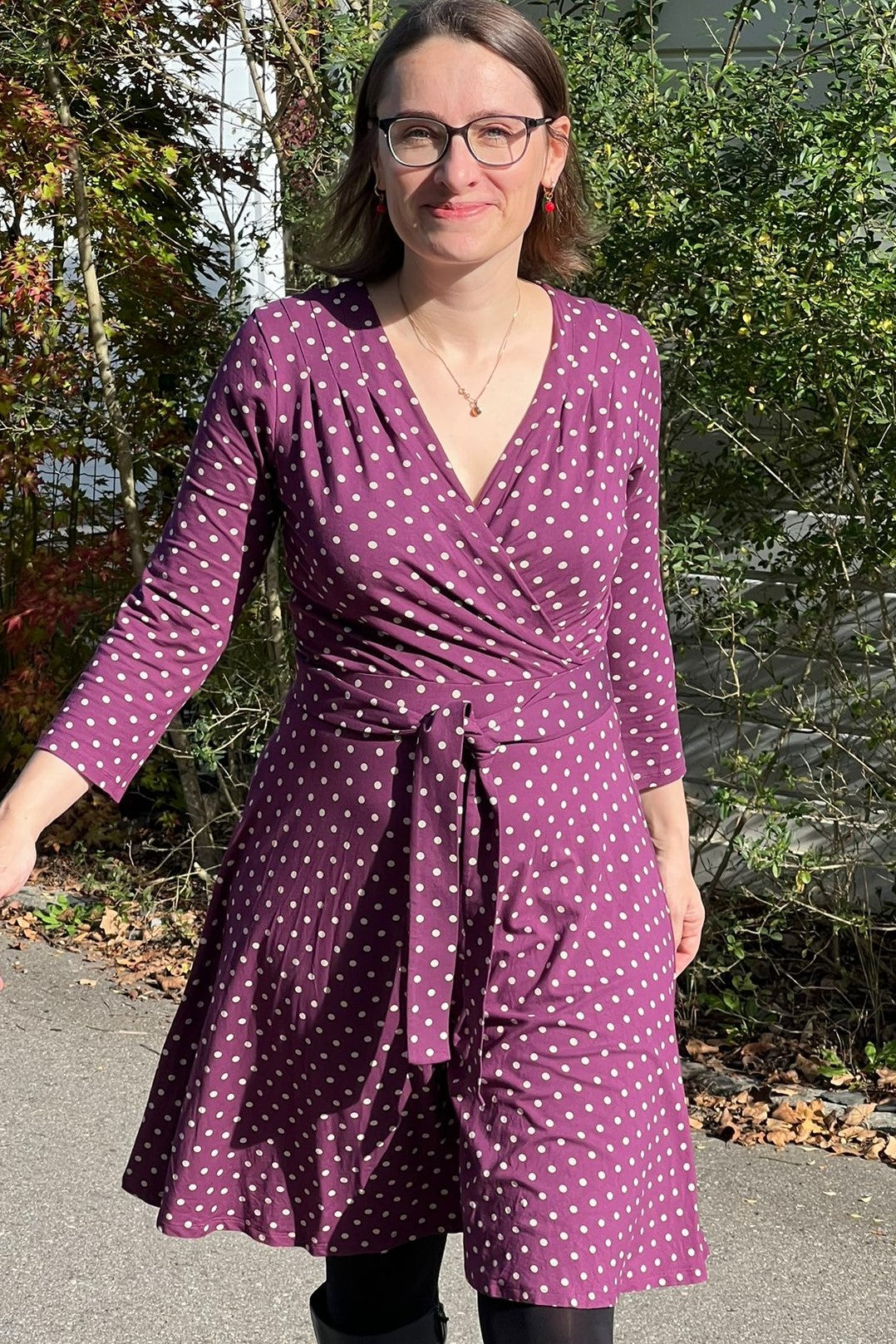 Kleid Celia, Dot Purple