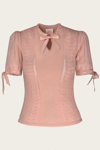 The Coquette Keyhole Top, Petal Pink