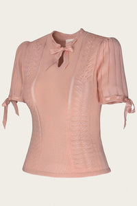 The Coquette Keyhole Top, Petal Pink