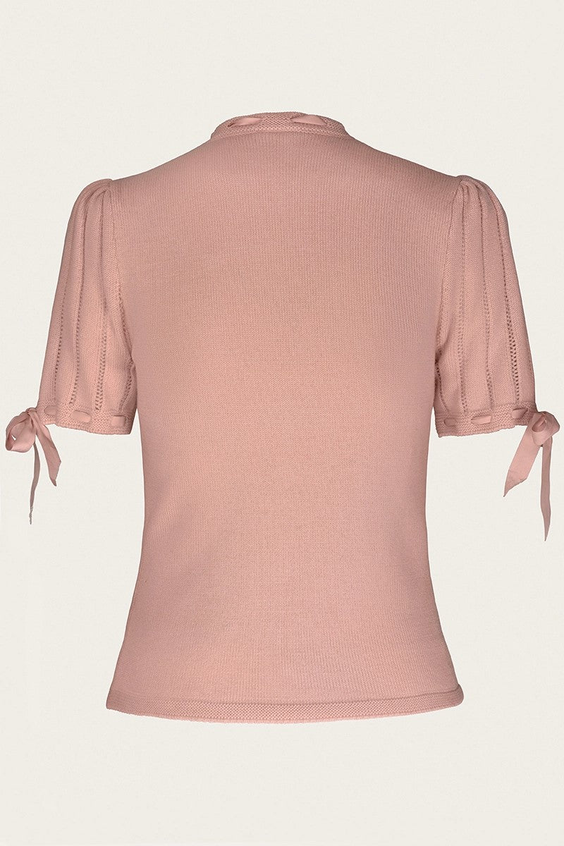 The Coquette Keyhole Top, Petal Pink