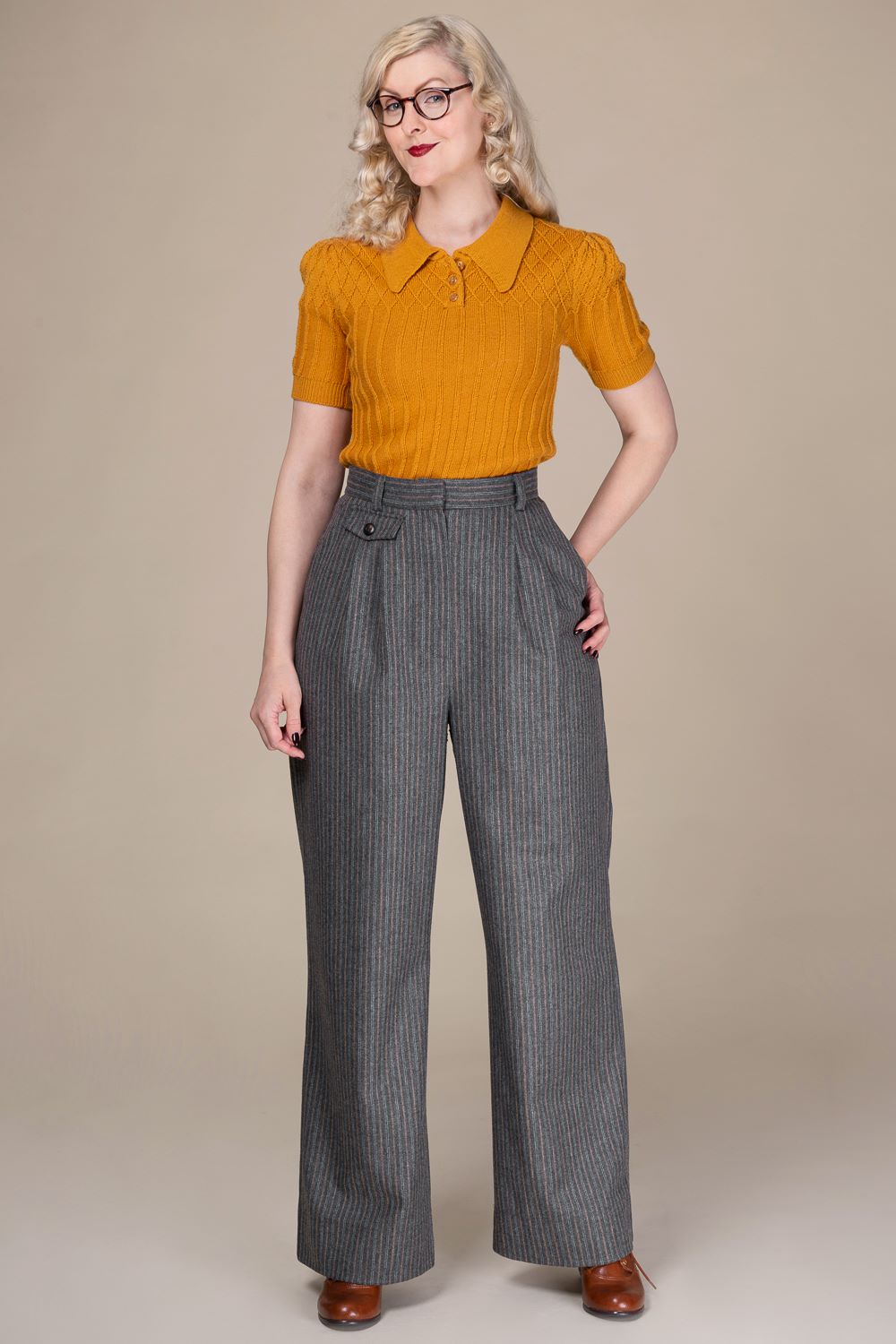 The Tiptop Knit Top, Mustard