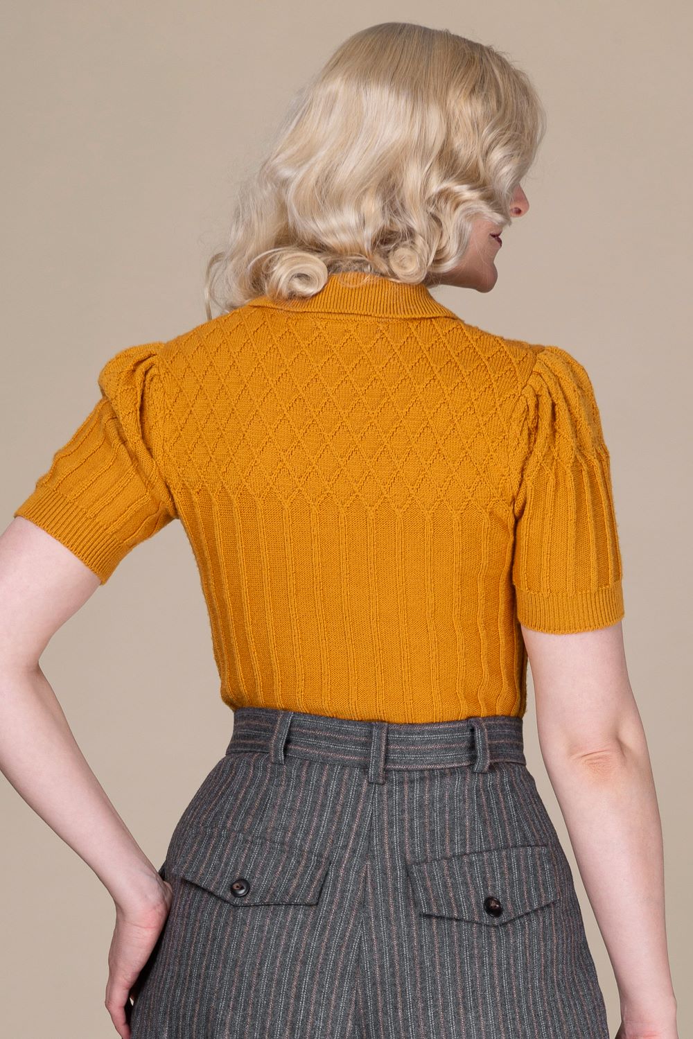 The Tiptop Knit Top, Mustard