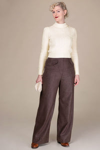 The Ice Skater Sweater, Cream Cashmere Blend