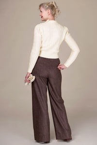 The Ice Skater Sweater, Cream Cashmere Blend