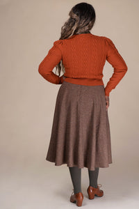 The Ice Breaker Cardigan, Rust