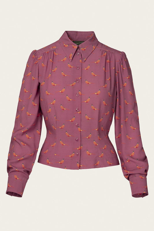 The Spectacular Spearpoint Shirt, Heather Pheasant Print