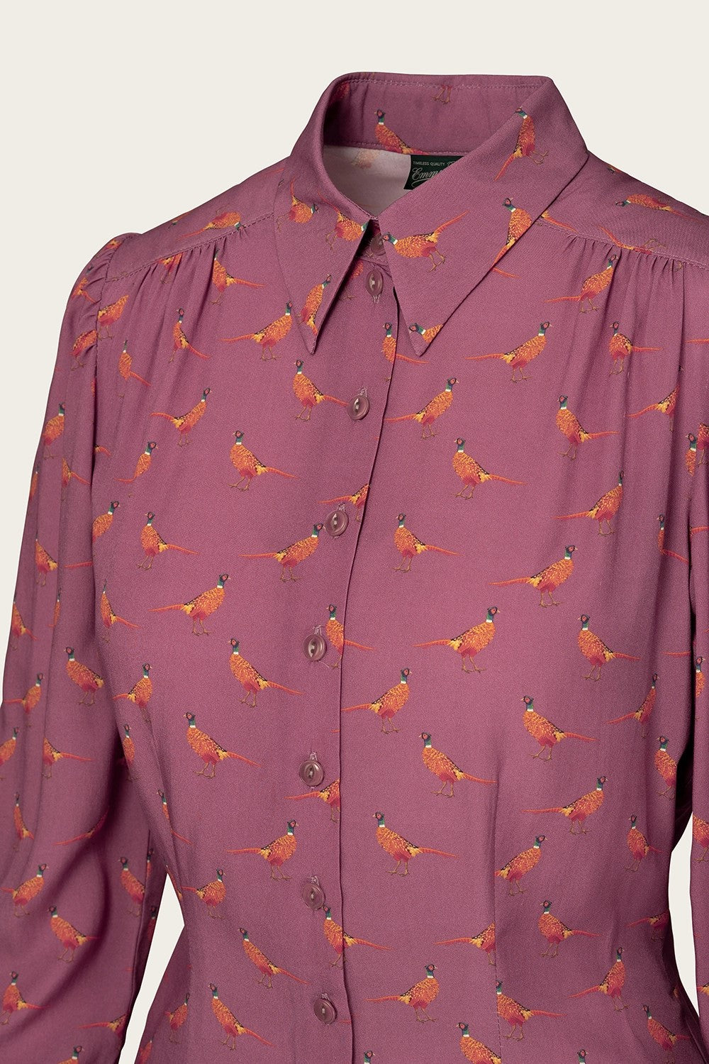 The Spectacular Spearpoint Shirt, Heather Pheasant Print