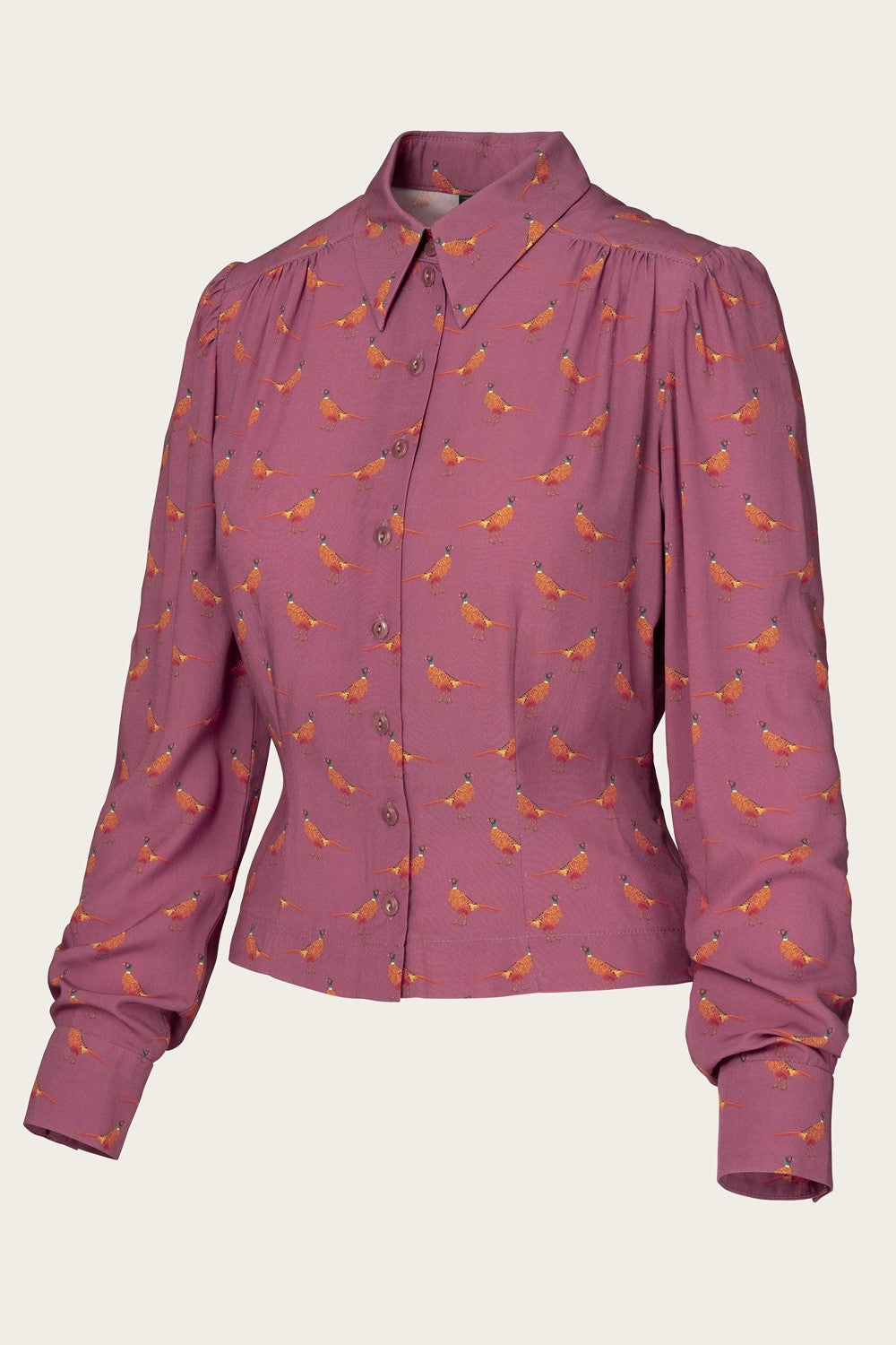 The Spectacular Spearpoint Shirt, Heather Pheasant Print
