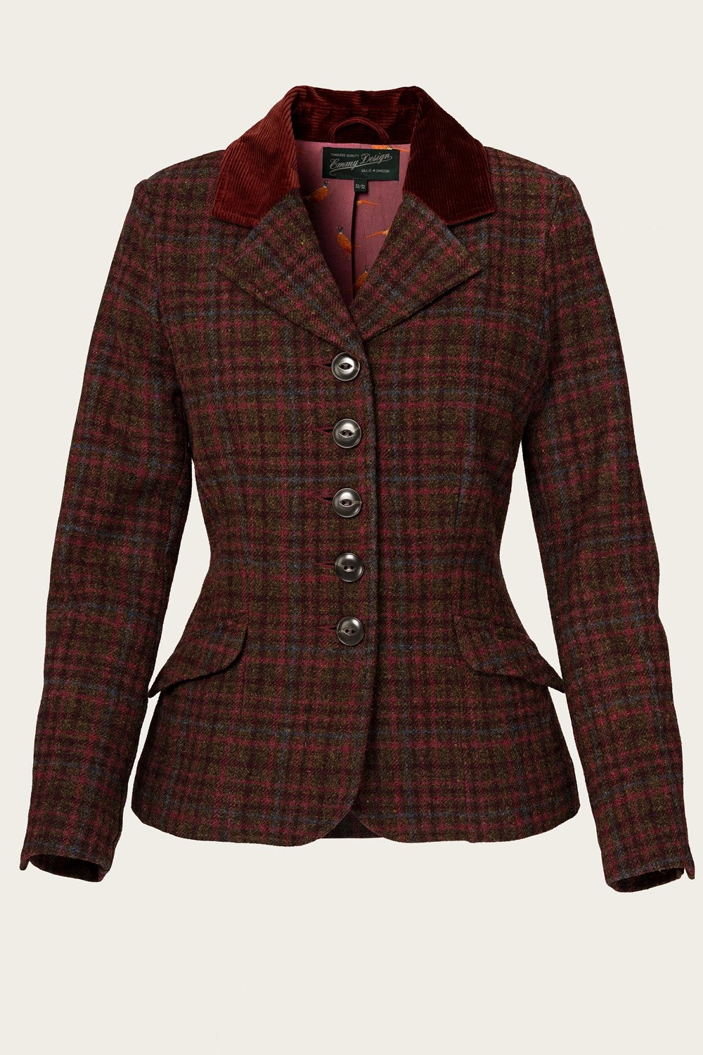 The Timeless Tweed Jacket, Hunting Tweed, Berry