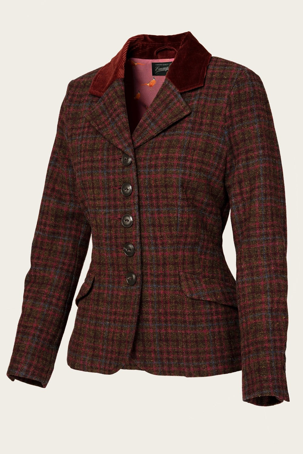 The Timeless Tweed Jacket, Hunting Tweed, Berry