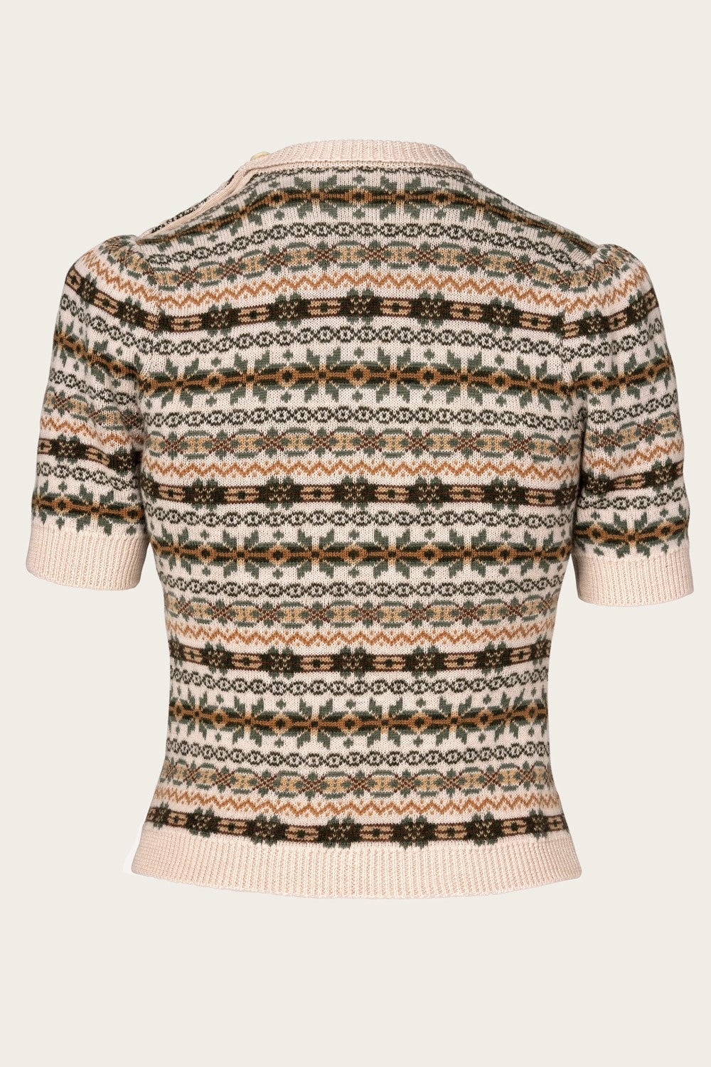 The Fairest Knit Top, Antique White Mélange Wool