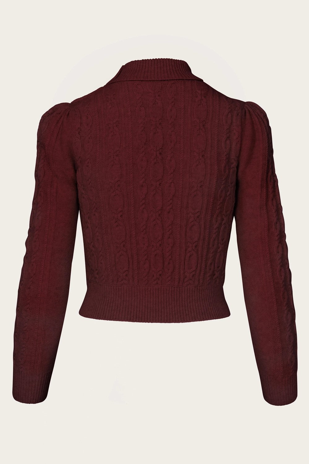 The Ice Skater Sweater, Maroon Cashmere Blend