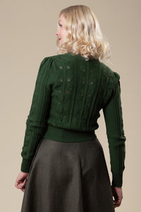 The Susie Q Cardigan, Forest Green