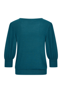 Feinstrick Top, Teal