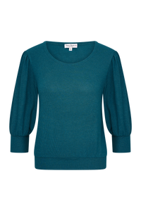 Feinstrick Top, Teal