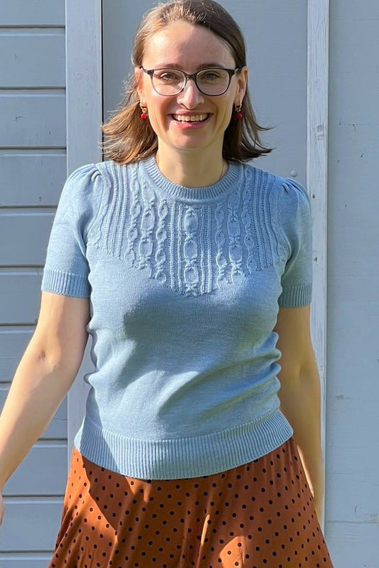 The Sweatergirl's Staple Sweater, Icy Blue