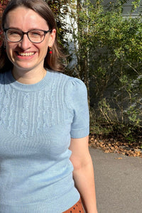The Sweatergirl's Staple Sweater, Icy Blue