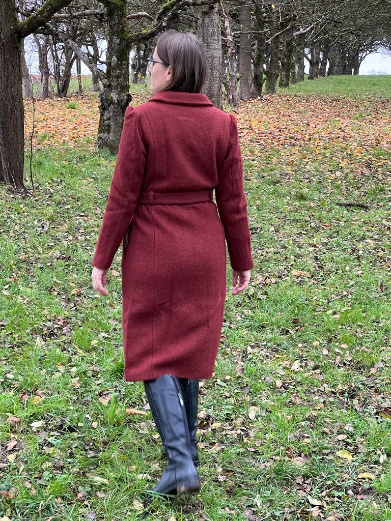 Wool Long Coat, Stone