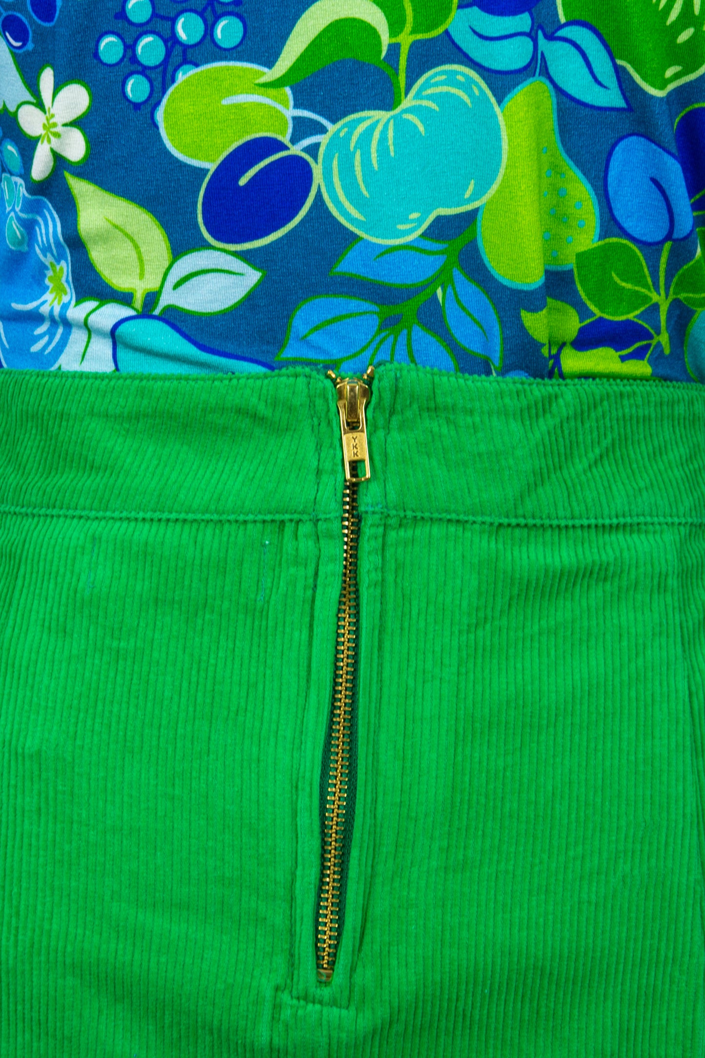 Danelondon Cord Skirt, Green