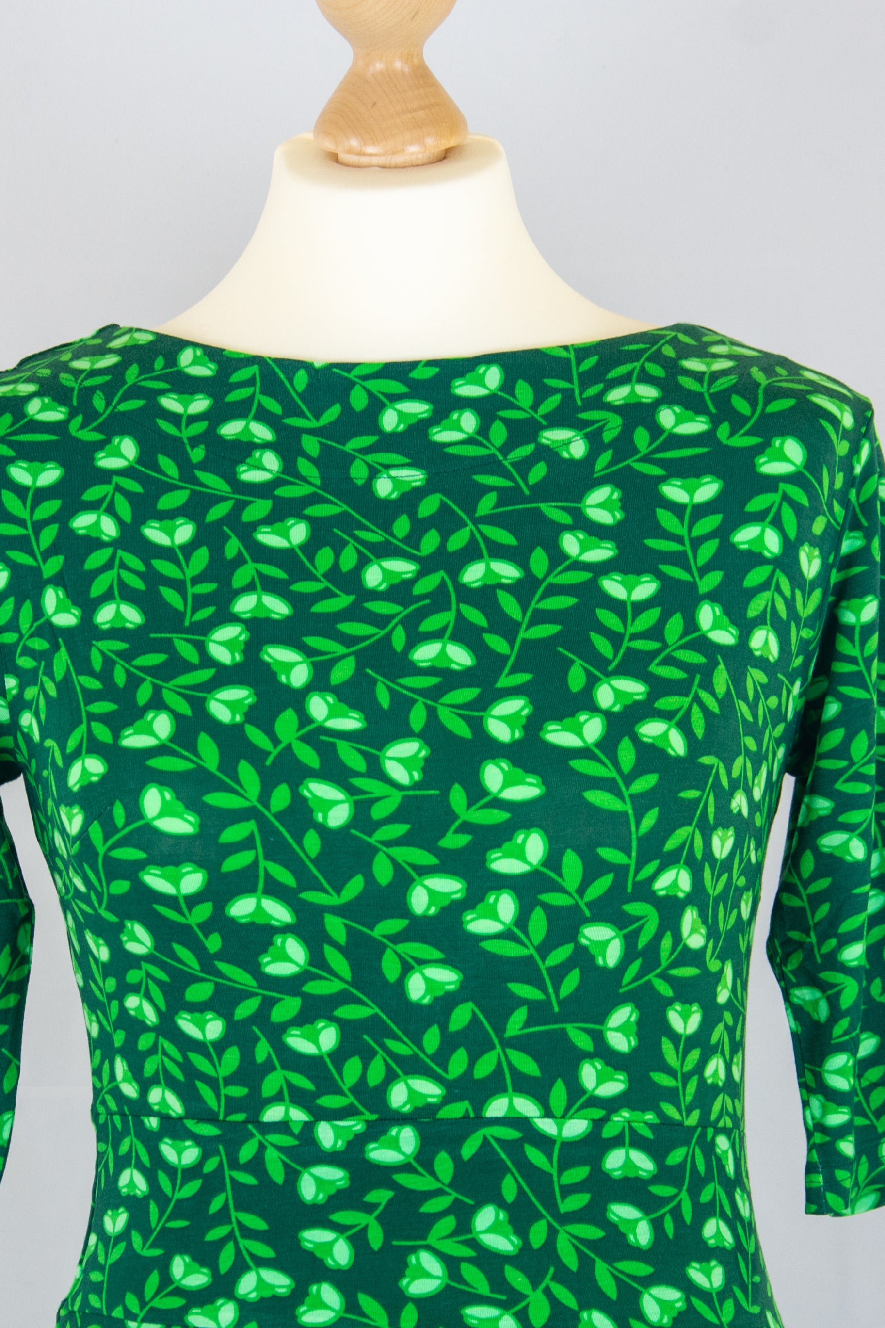 Danecharlotte Dress, Khaki/Green Fleurie