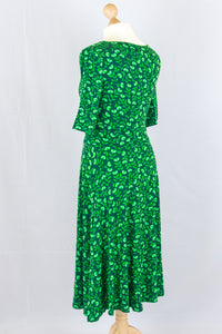 Danecharlotte Dress, Khaki/Green Fleurie