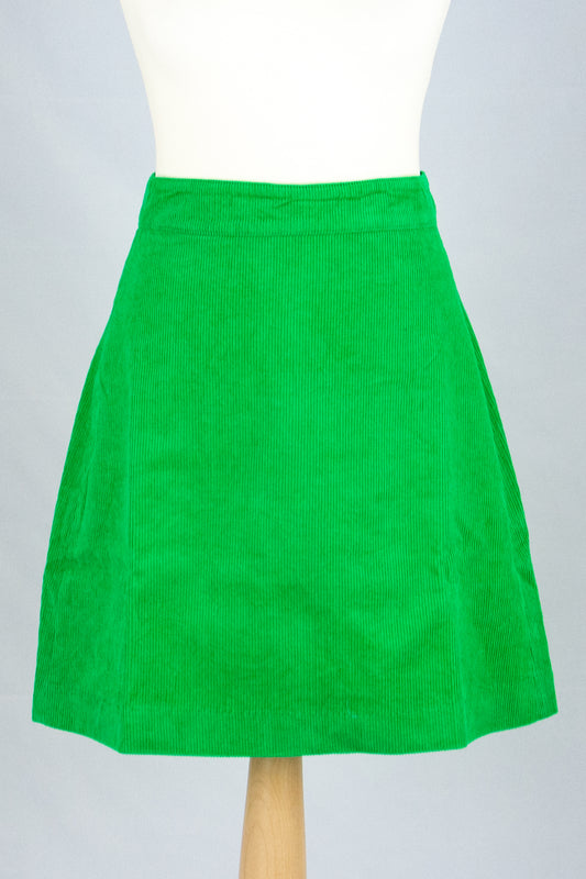 Danelondon Cord Skirt, Green