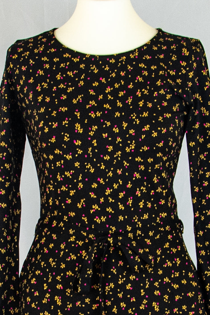 Hey Good Lookin' Kleid, Leaf Love Black