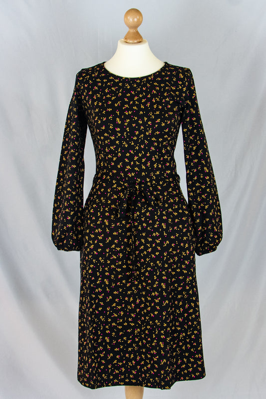 Hey Good Lookin' Kleid, Leaf Love Black