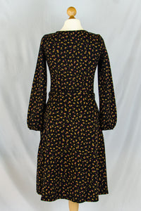 Hey Good Lookin' Kleid, Leaf Love Black