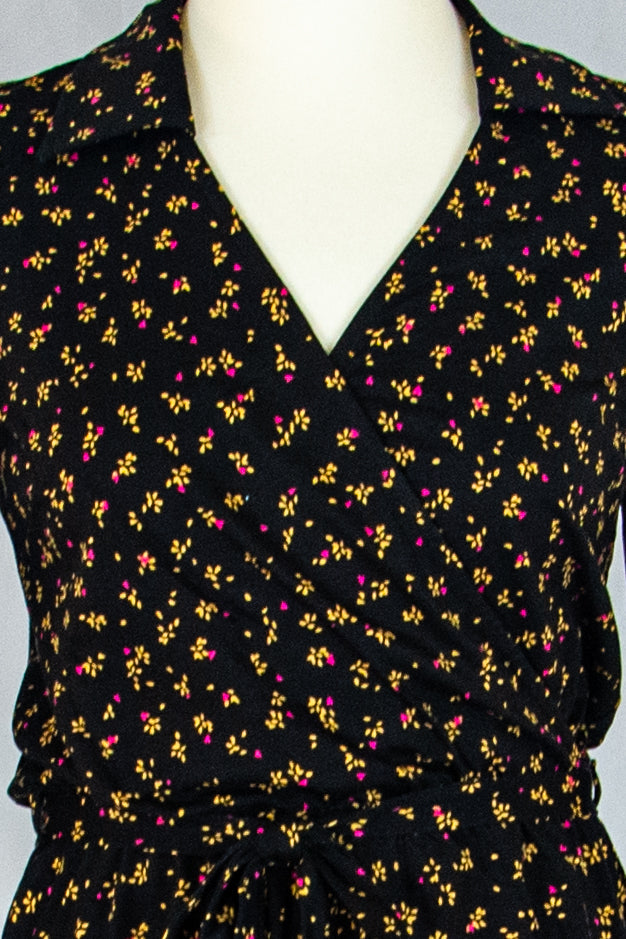 Beat City Kleid, Leaf Love Black