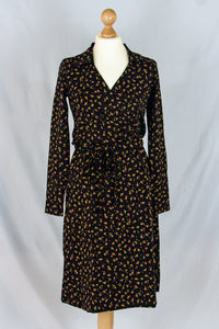 Beat City Kleid, Leaf Love Black