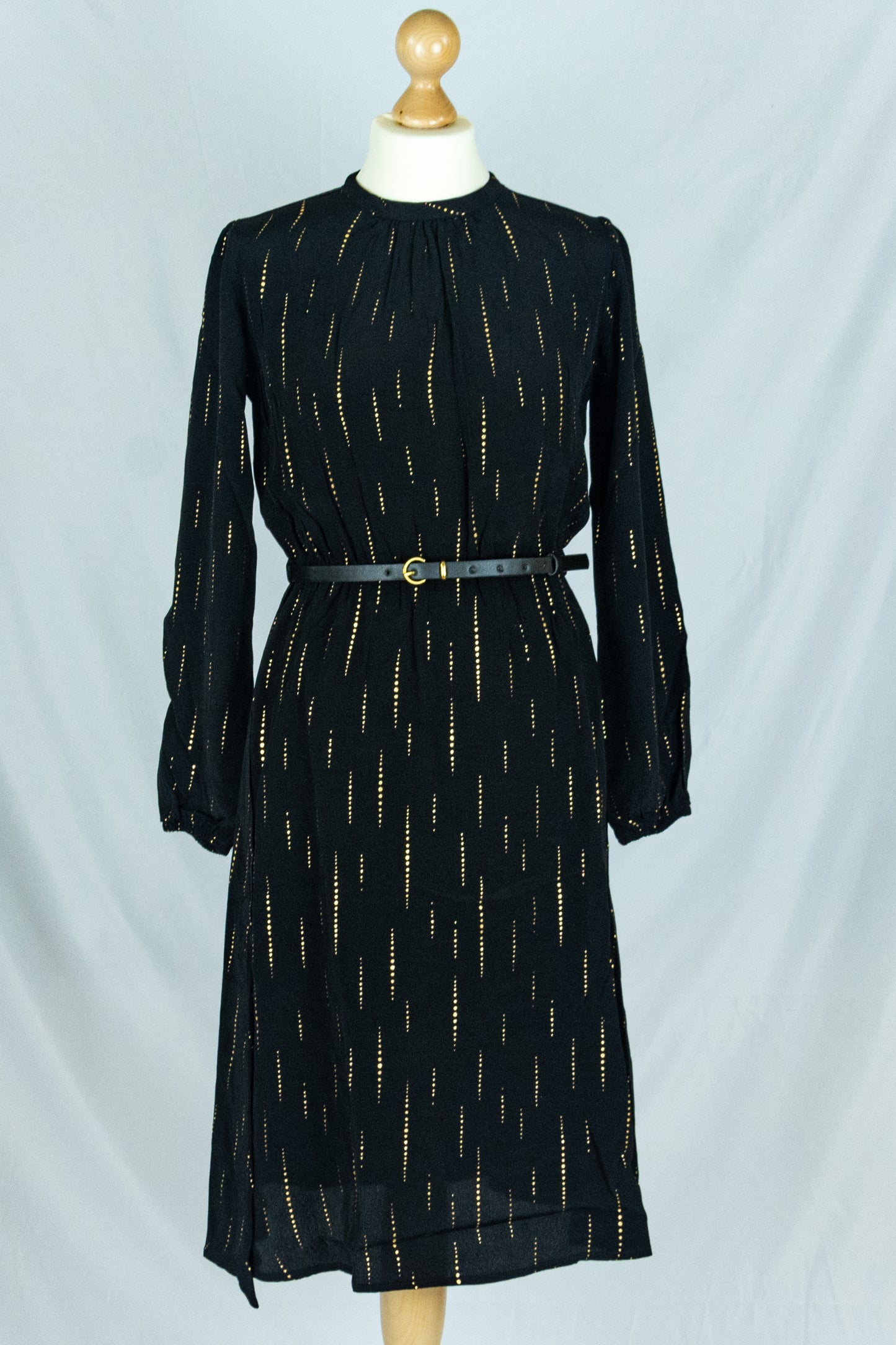 Kleid Poppin In, Glitzer Sparkle Black Gold