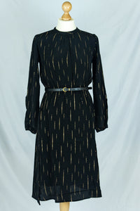 Kleid Poppin In, Sparkle Black Gold