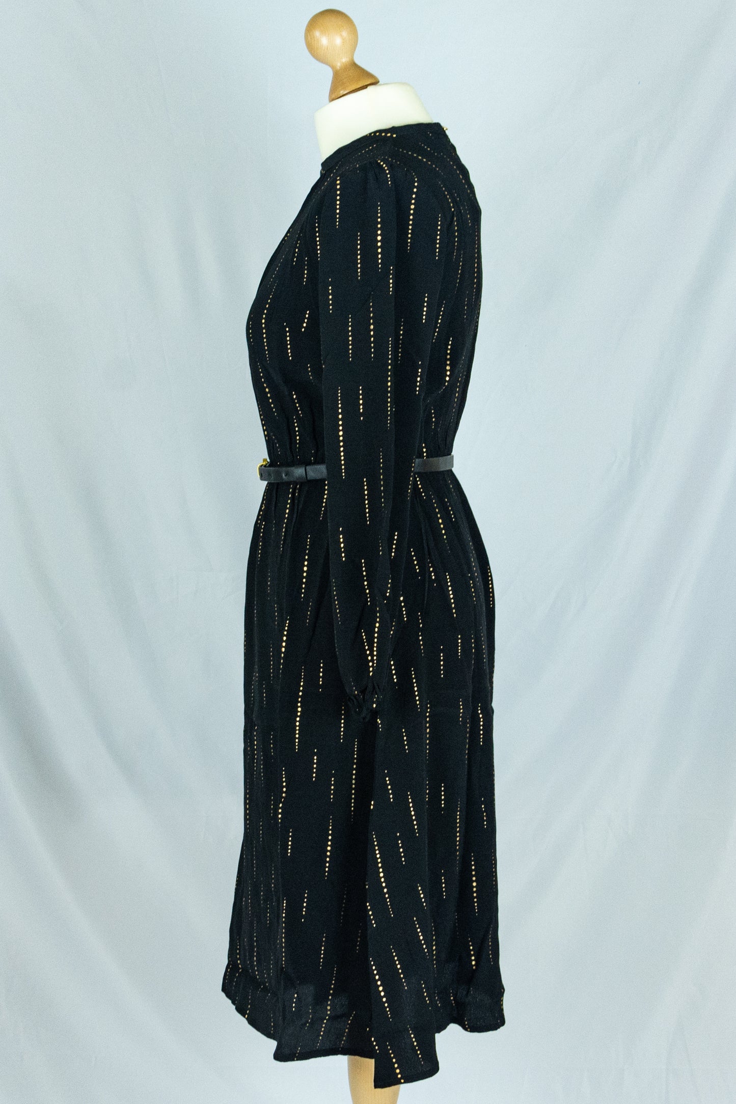 Kleid Poppin In, Glitzer Sparkle Black Gold