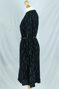 Kleid Poppin In, Sparkle Black Gold