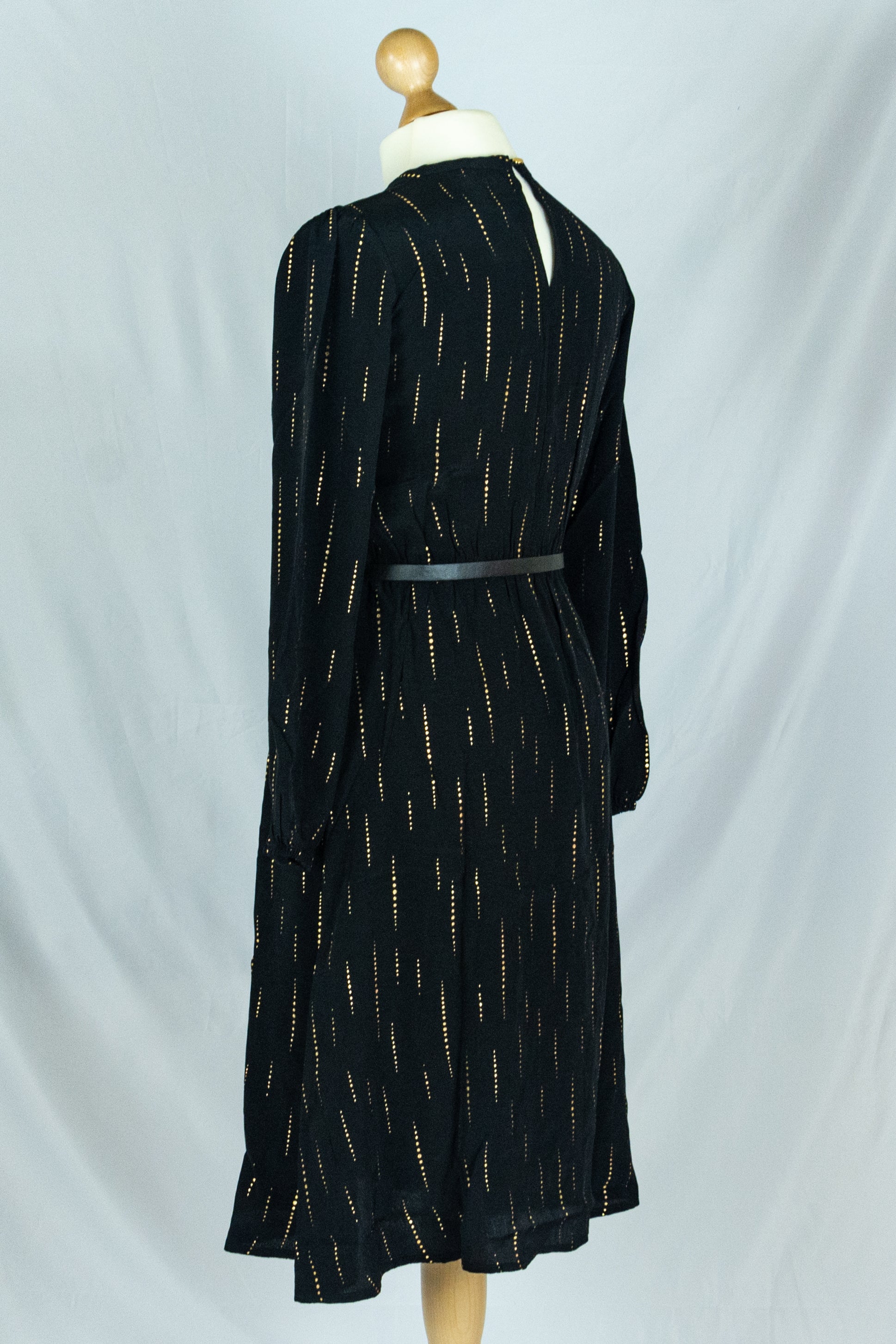 Kleid Poppin In, Sparkle Black Gold