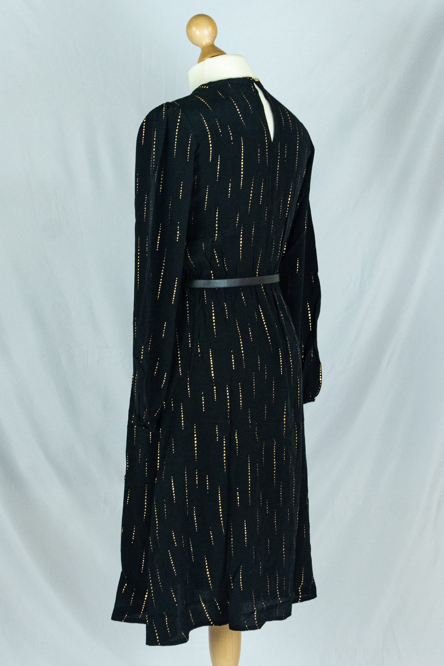 Kleid Poppin In, Glitzer Sparkle Black Gold