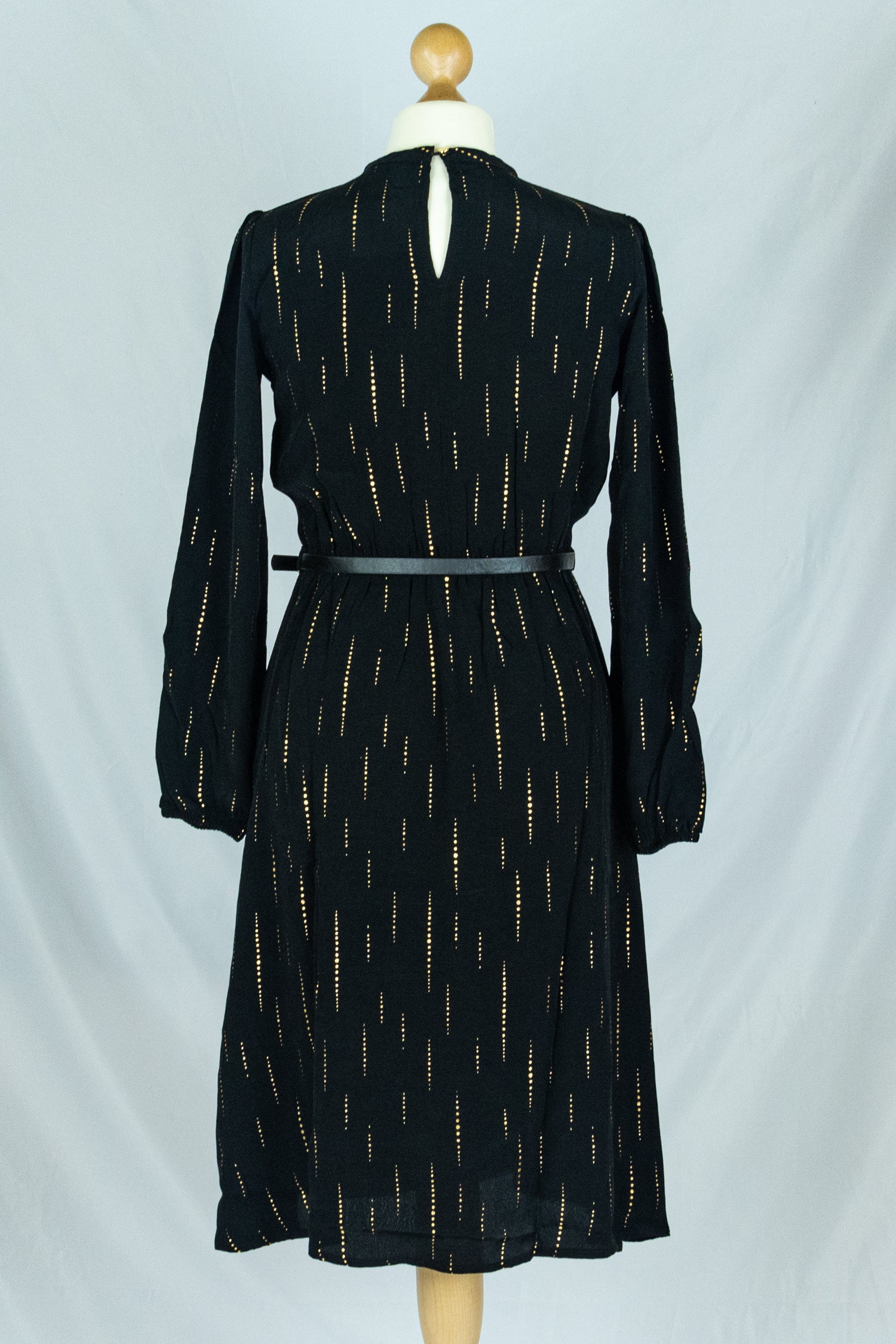 Kleid Poppin In, Sparkle Black Gold