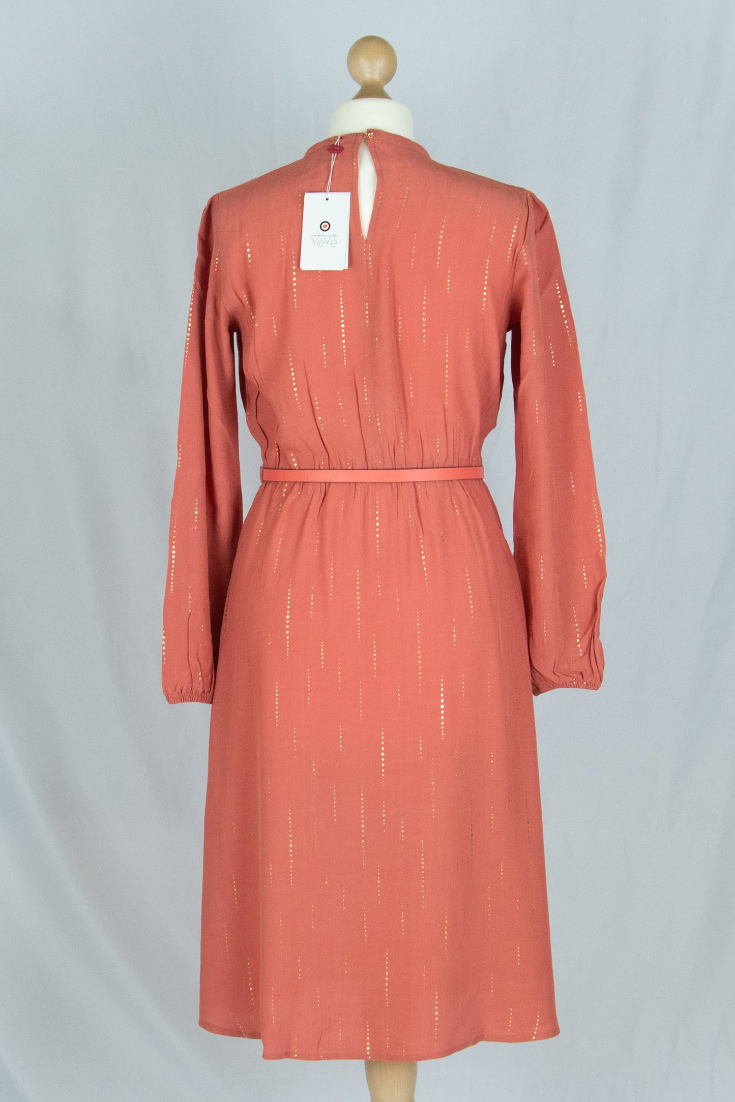 Kleid Poppin In, Glitzer Sparkle Sand Gold