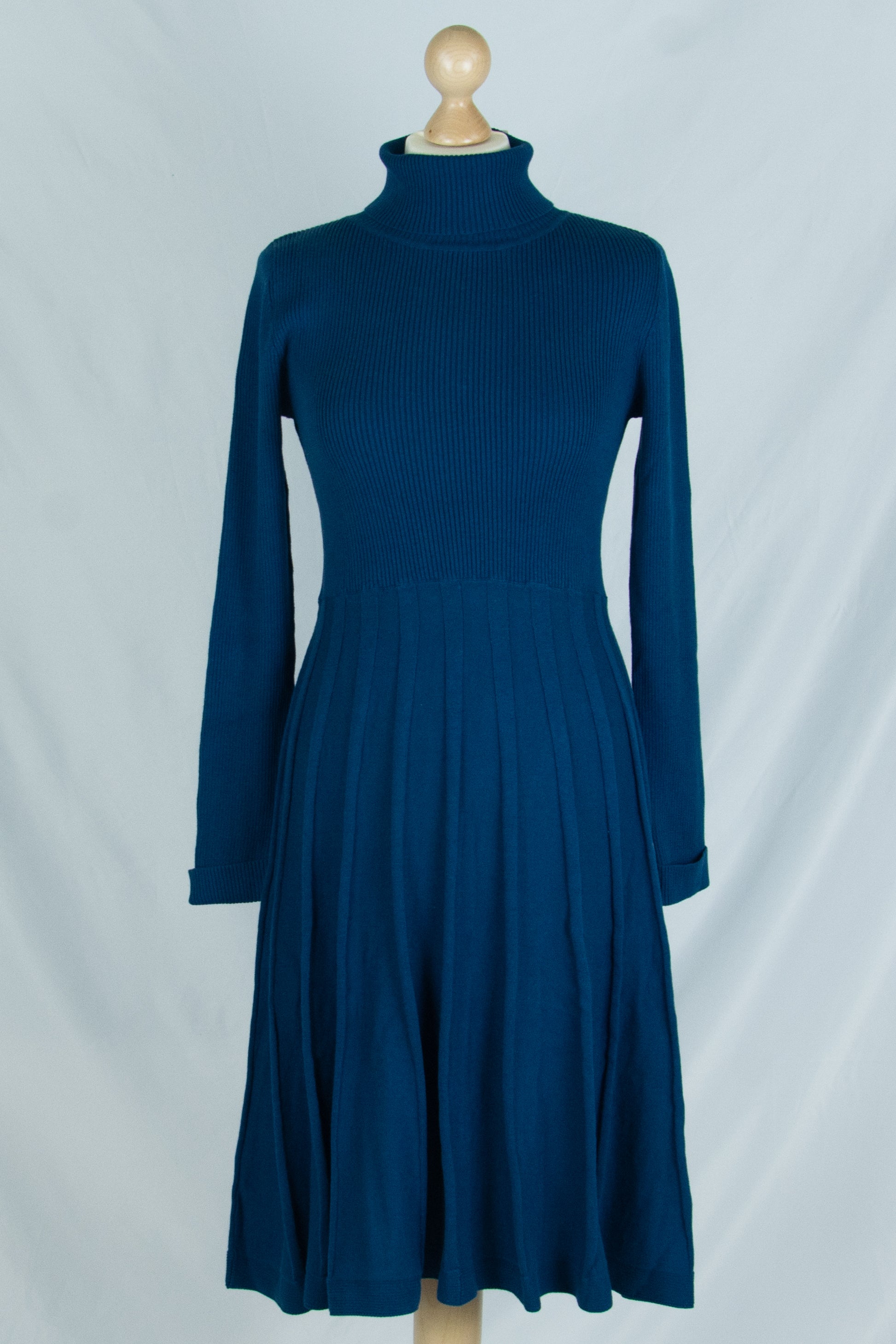 Strickkleid Henna Roll Neck, Blue