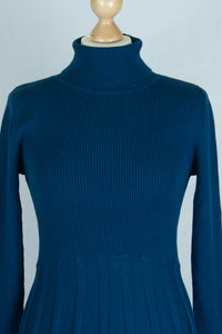 Strickkleid Henna Roll Neck, Blue