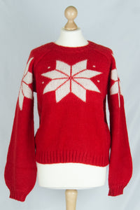 Danefantastic Flakes Sweater, Red/Chalk