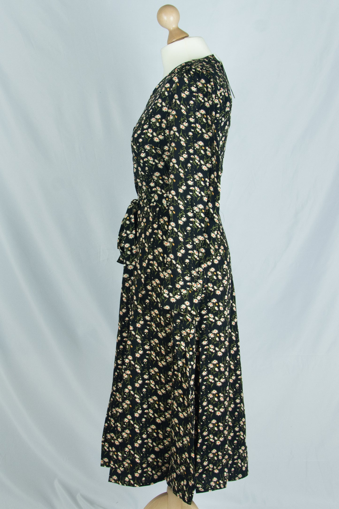 Magnolia Dress Longsleeve, Daisy Black