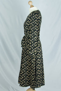 Magnolia Dress Longsleeve, Daisy Black