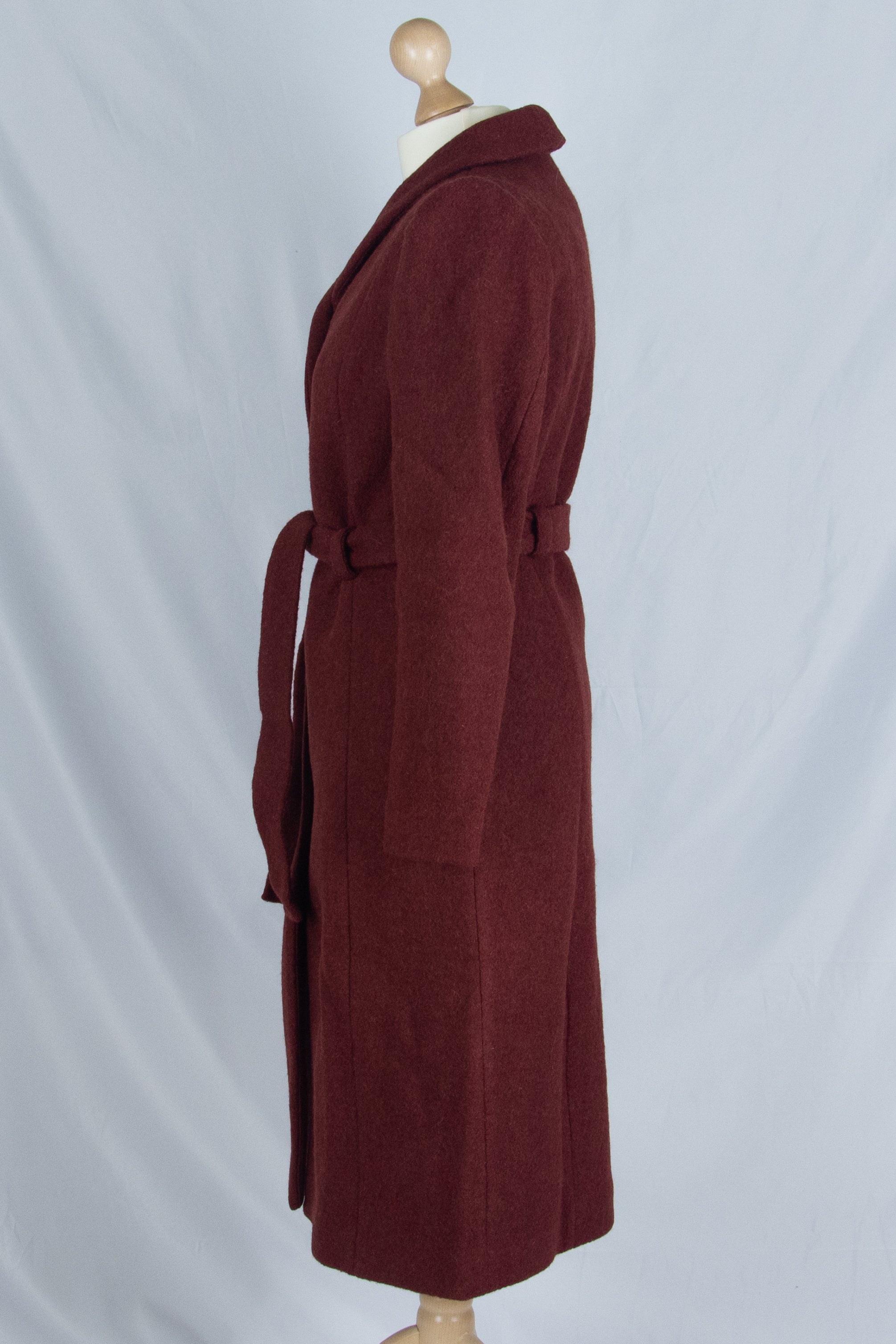 Wool Long Coat, Stone