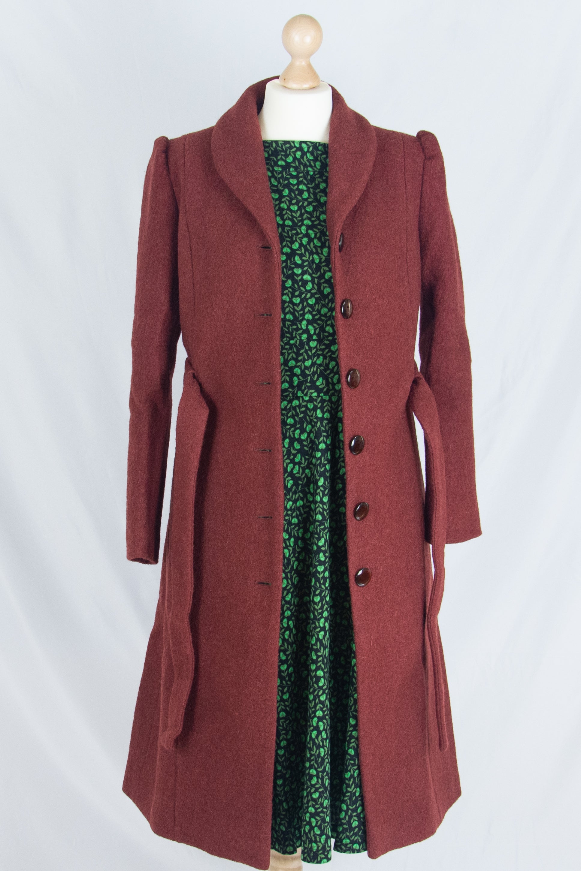 Wool Long Coat, Stone