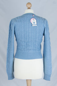 The Ice Skater Cardigan, Icy Blue