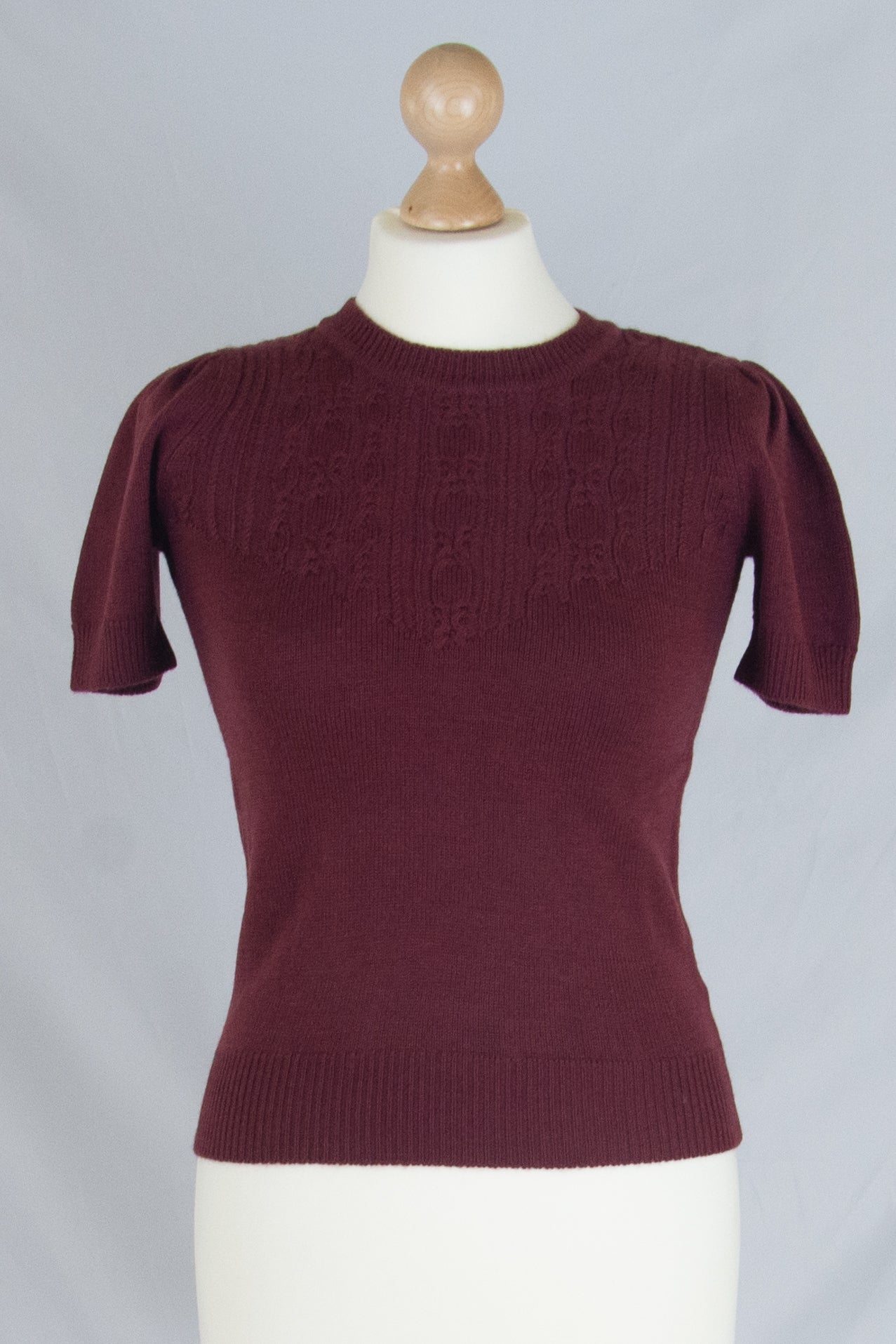 The Sweatergirl's Staple Sweater, Mulberry